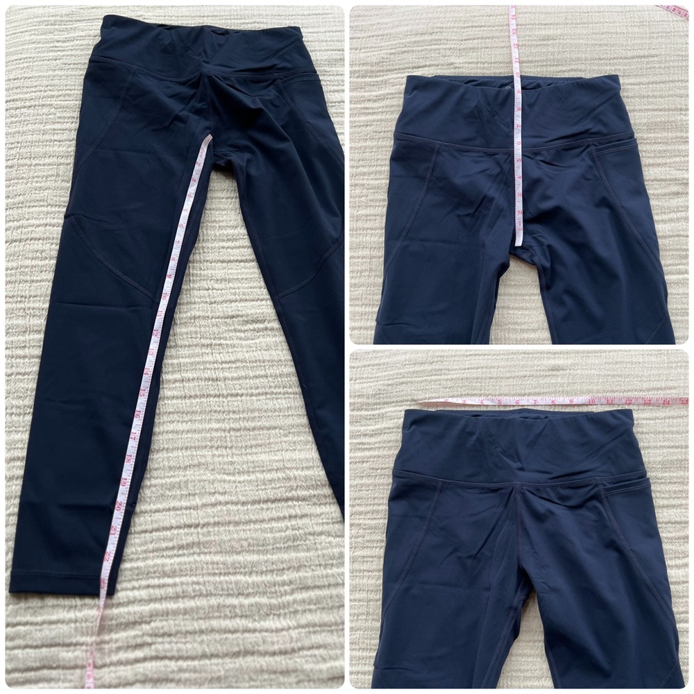 NEW Size Small Sweaty Betty True Navy Blue Power 7/8 Workout Leggings w/ Pockets - Picture 9 of 9